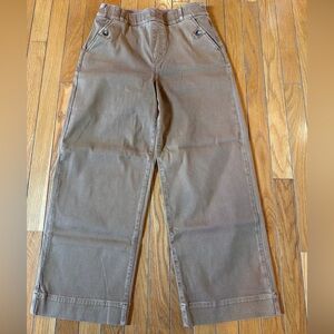 Spanx Supersmooth Stretch Twill Cropped Wide Leg Pants Women’s Sz medium